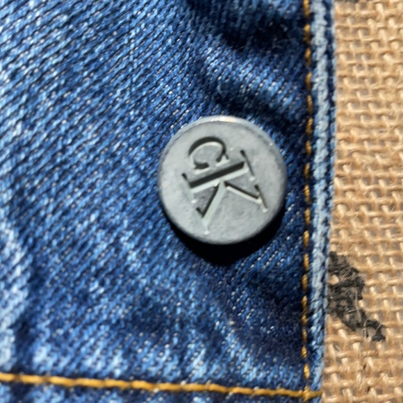 Vintage Calvin Klein Jean vest , size small - Picture 3 of 5